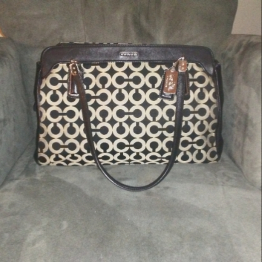 Coach OP A Signature Sateen Kimberly Carryall Handbag